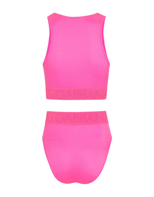 BIKINI TOP WITH BRANDED ELASTIC
