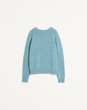 Maglione Girocollo In Lana Con Ricamo Vlogo