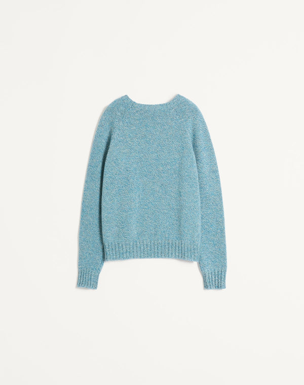 Maglione Girocollo In Lana Con Ricamo Vlogo