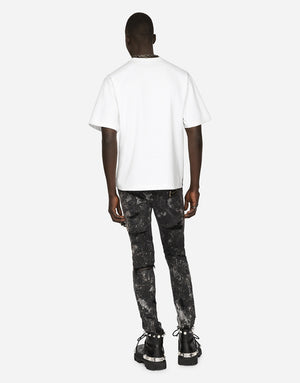 COTTON T-SHIRT WITH BANDANNA PRINT