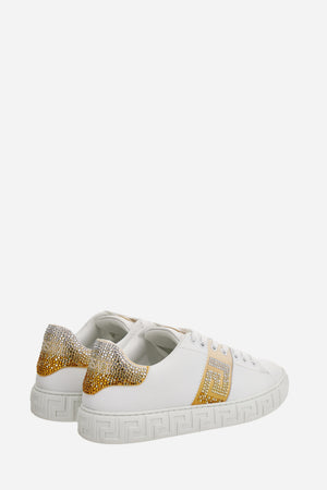 La Greca Sneaker In Free Bio Fabric-Satin-Degrade Strass