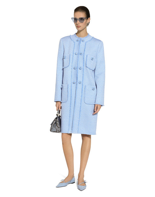 SINGLE-BREASTED COAT IN RACHEL TWEED
