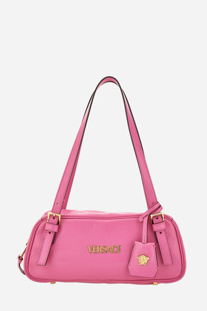 Versace Tag Shoulder In Lamb Leather