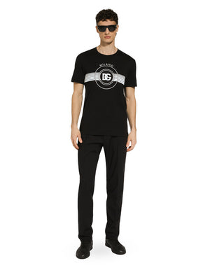 SHORT-SLEEVE COTTON T-SHIRT WITH DG PRINT