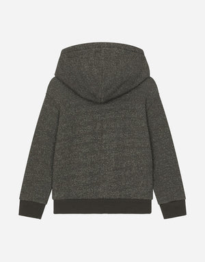 MELANGE JERSEY HOODIE