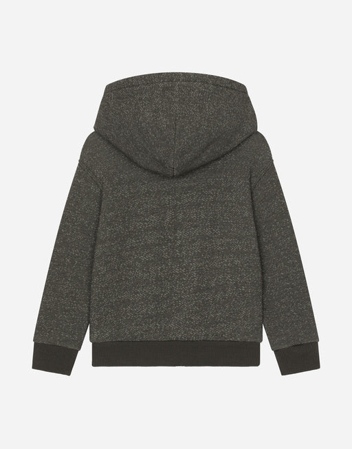 MELANGE JERSEY HOODIE