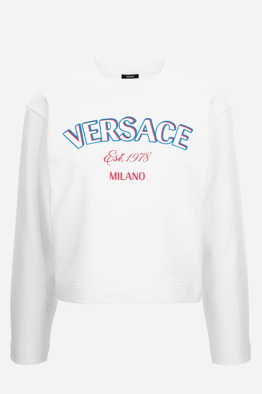 Sweatshirt In Sweatshirt Versace Milano Print
