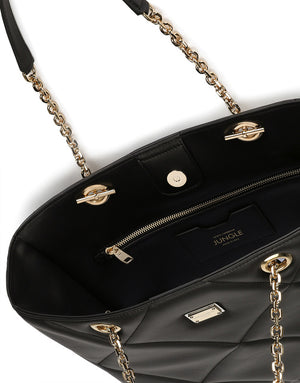 QUILTED CALFSKIN JUNGLE SHOPPER