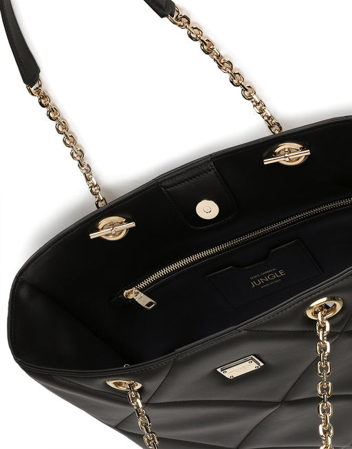 QUILTED CALFSKIN JUNGLE SHOPPER
