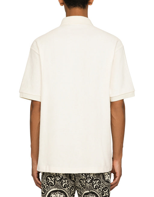 TERRYCLOTH POLO-SHIRT WITH LOGO TAG
