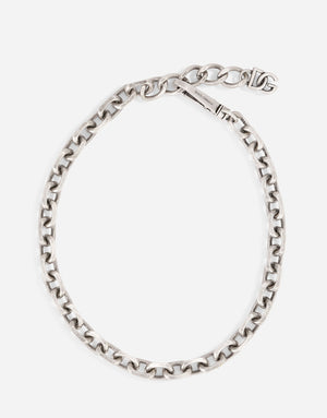 ANTIQUED SILVER LINK NECKLACE