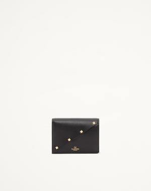 PORTAFOGLIO PICCOLO VALENTINO GARAVANI ROCKSTUD WISPY IN VITELLO