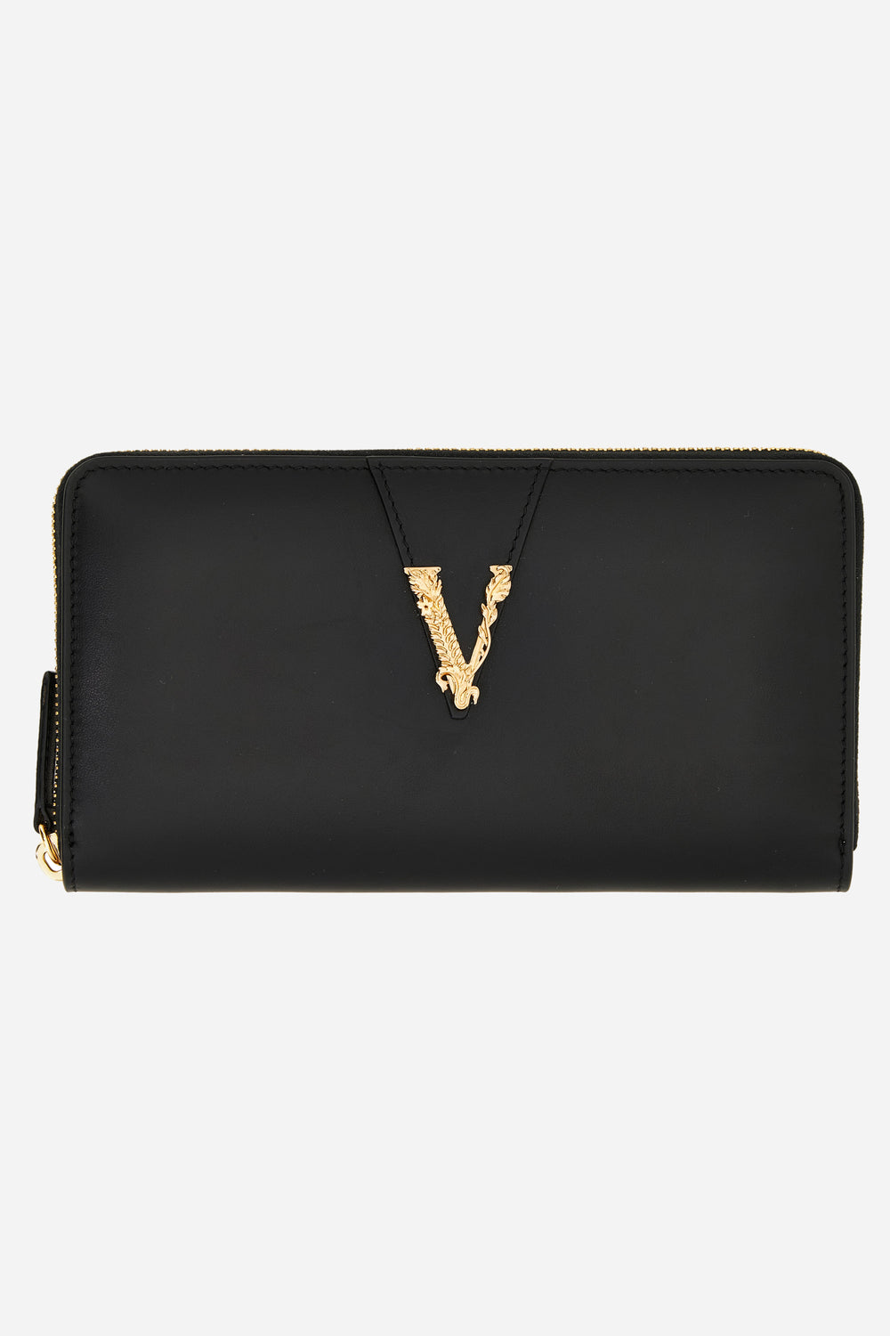 Virtus Zip Around Wallet In Calf Leather