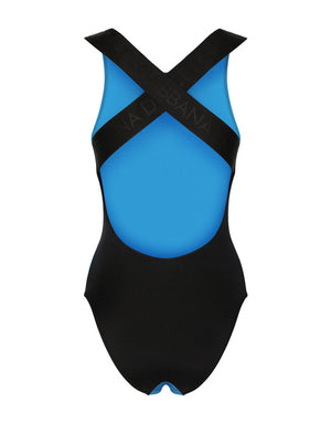 RACER-STYLE ONE-PIECE SWIMSUIT