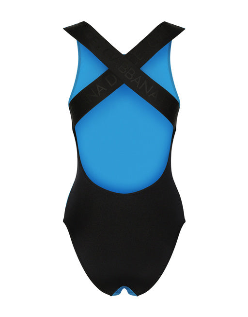 RACER-STYLE ONE-PIECE SWIMSUIT