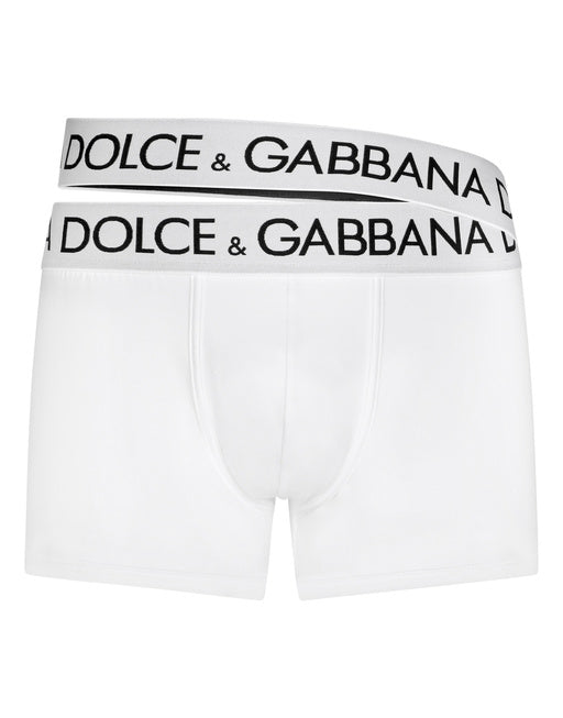TWO-WAY-STRETCH JERSEY BOXERS WITH DOUBLE WAISTBAND