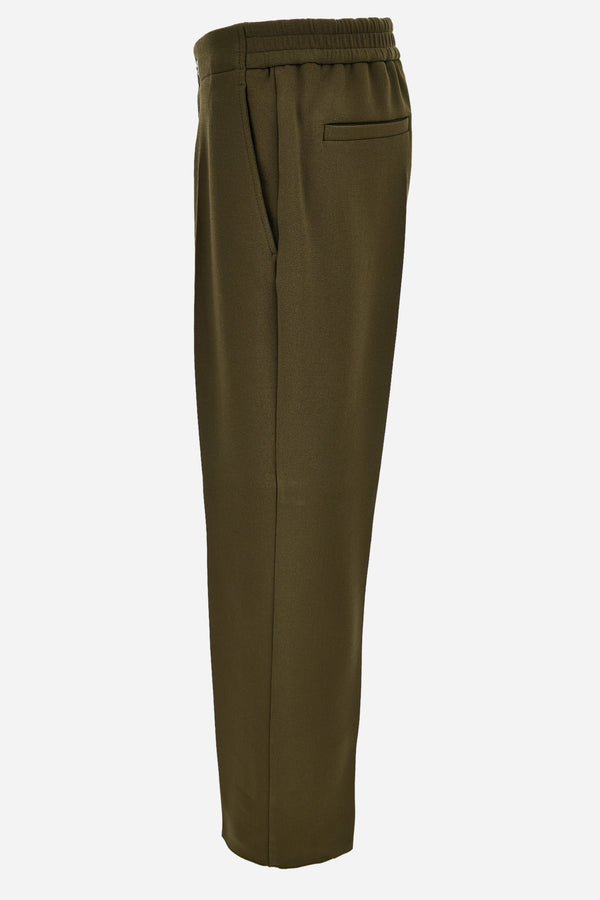 Jogger Pant In Double Splittable Bistretch Wool Fabric