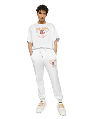 COTTON INTERLOCK T-SHIRT WITH DG LOGO PRINT