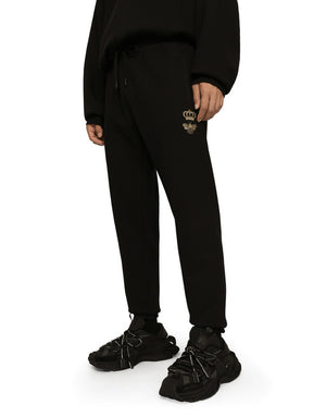 JERSEY JOGGING PANTS WITH EMBROIDERY