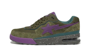 Bape Road Sta Dark Green Suede