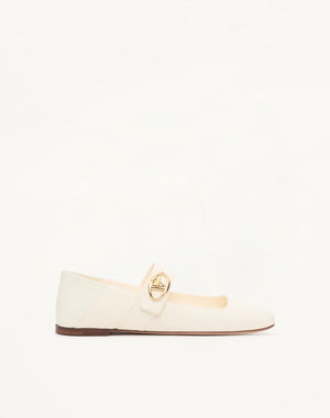 Ballerina Mary-Jane Vlogo Locker In Vitello