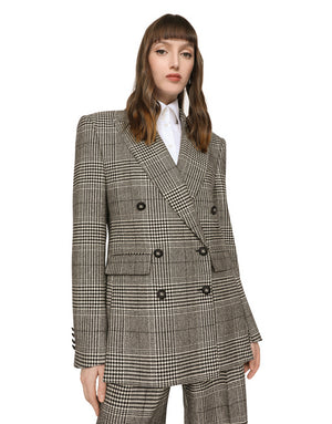 GLEN PLAID JACKET WITH VENTS
