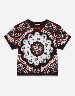 JERSEY T-SHIRT WITH BANDANNA PRINT