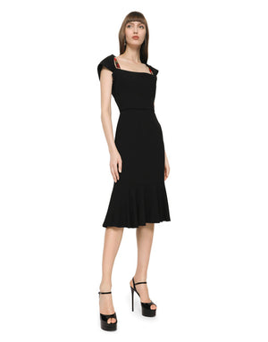 CADY FABRIC MINI DRESS