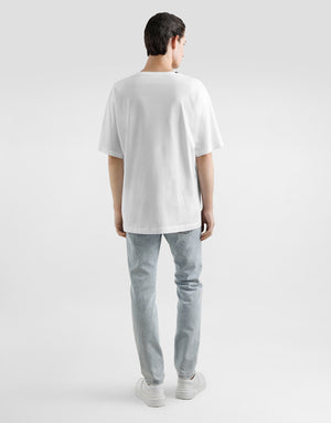 SLIM-FIT STRETCH COTTON JEANS WITH TAG