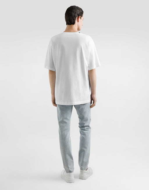 SLIM-FIT STRETCH COTTON JEANS WITH TAG