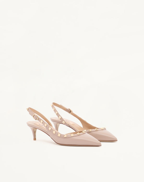 DÉCOLLETÉ SLINGBACK ROCKSTUD IN VITELLO 50MM