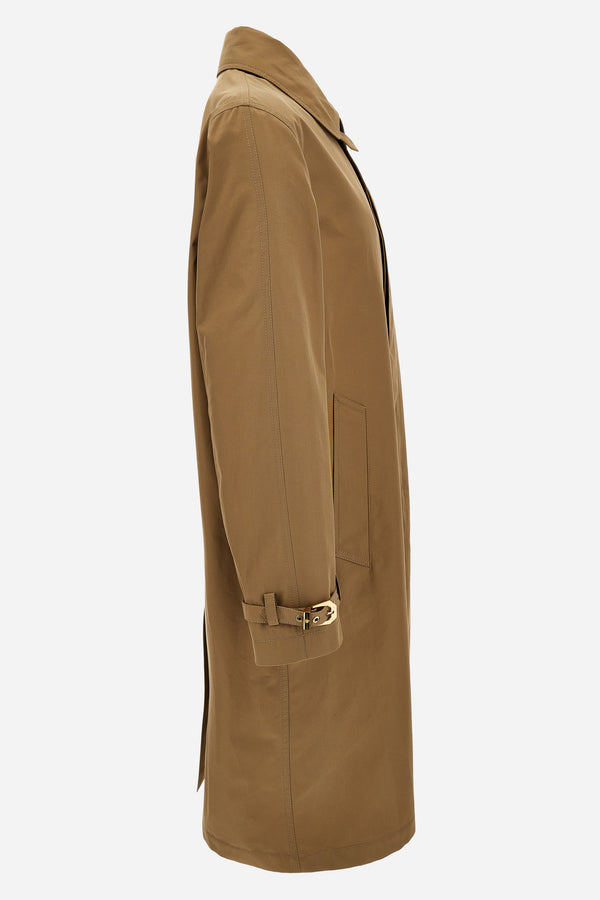 Trench/Parka In Lightweight Gabardine Fabric