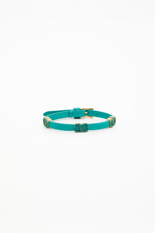 Bracciale Vlogo Signature Valentino Garavani In Pelle E Cristalli 