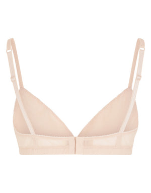 TRIANGLE BRA IN JACQUARD TULLE