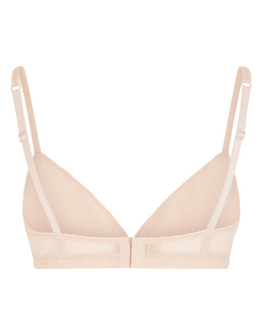TRIANGLE BRA IN JACQUARD TULLE