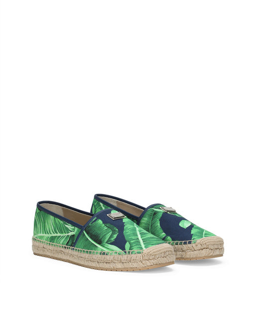 PRINTED CANVAS ESPADRILLES