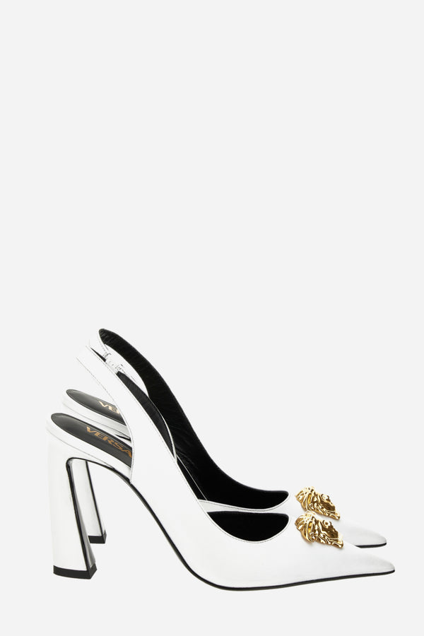 La Medusa Sling Back  In Calf Leather