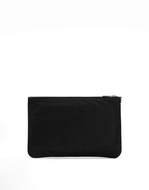 NYLON POUCH WITH RUBBERIZED LOGO