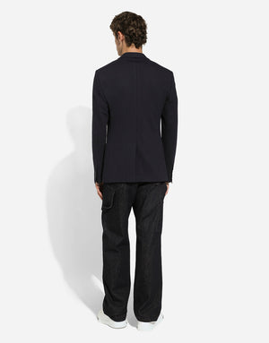 SINGLE-BREASTED STRETCH JERSEY JACKET