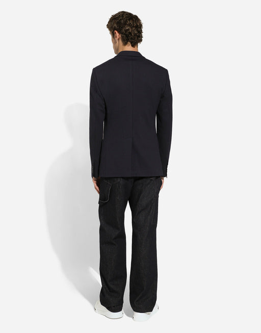 SINGLE-BREASTED STRETCH JERSEY JACKET