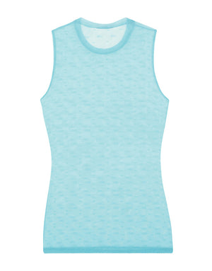 JACQUARD TULLE TANK TOP