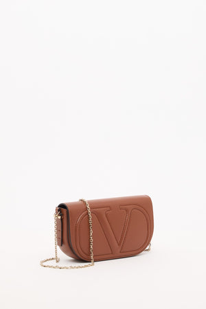 POUCH CON CATENA VLOGO WALK IN VITELLO