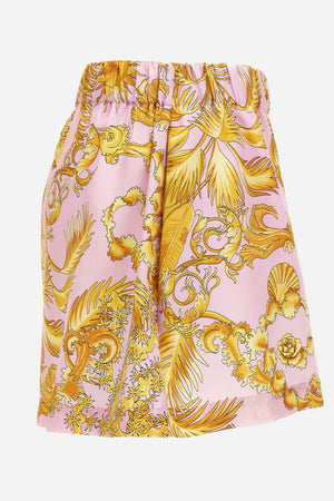 Shorts In Twill Poly Baroque Palm Allover Print