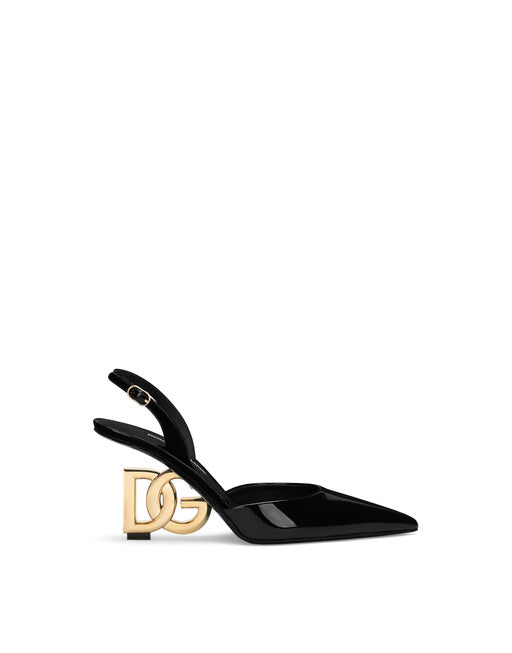 PATENT LEATHER SLINGBACKS