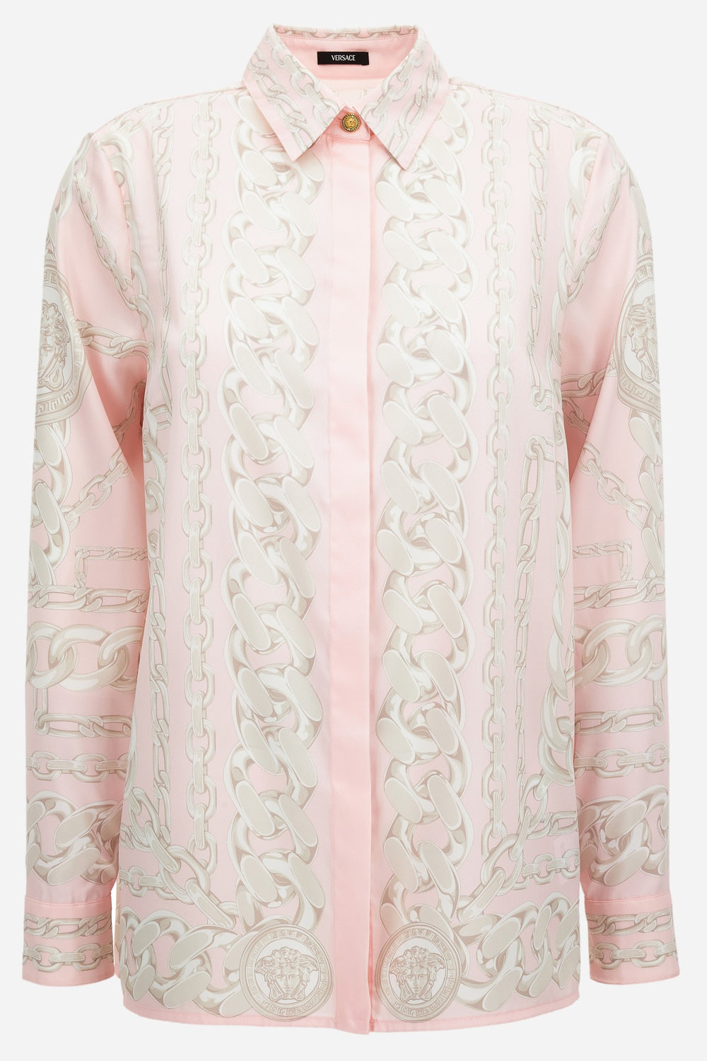 Formal Shirt In Twill Poly Medusa Chain Print