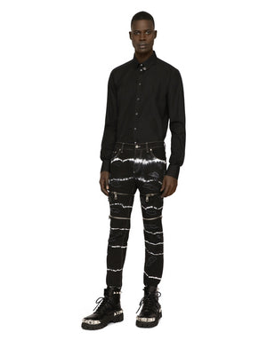 COTTON GOLD-FIT SHIRT WITH DG PATCH