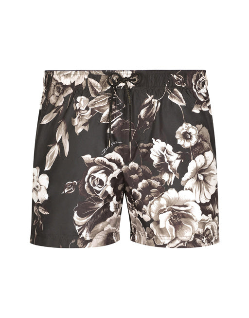 SWIM SHORTS WITH FLORAL PRINT