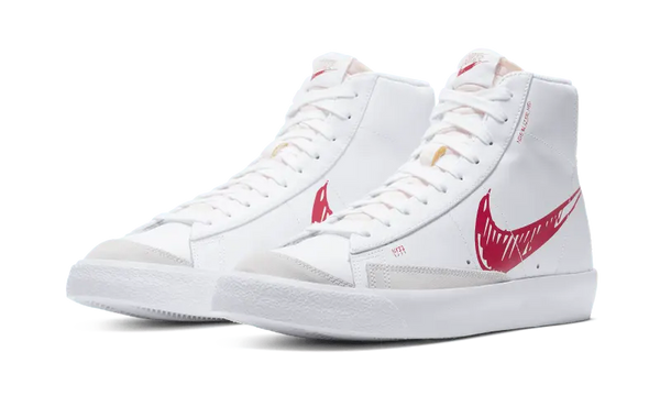 Nike Blazer Mid Sketch Red Swoosh - CW7580-100
