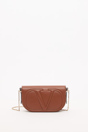 POUCH CON CATENA VLOGO WALK IN VITELLO