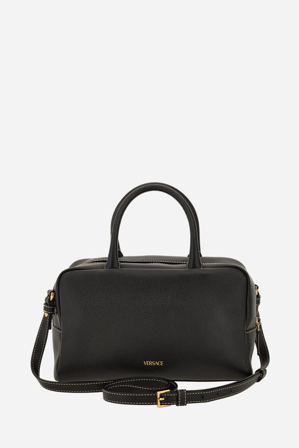 La Medusa Bowling Bag In Grainy Calf Leather
